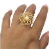 Anillo Flor espiral - BR